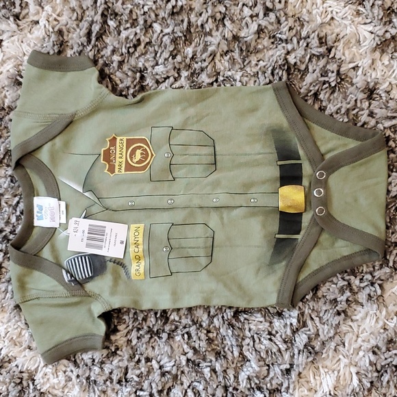 $3 Kid U Not NWT 6M Park Ranger Costume Bodysuit - Picture 1 of 3